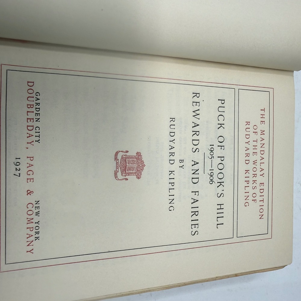 Rudyard Kipling 1927 Mandalay Edition 5 Vol Set Doubleday Page Burgundy Gilt - Picture 10 of 12
